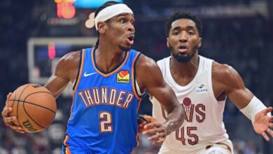 Cleveland cavaliers vs oklahoma city thunder match player stats